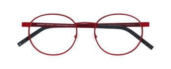 Auf diesem Bild sehen Sie die Korrektionsbrille 4031 von Prodesign Denmark in der Farbe Rot.